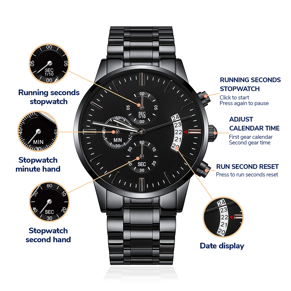 Personalized Army BCT Graduation Watch for Son